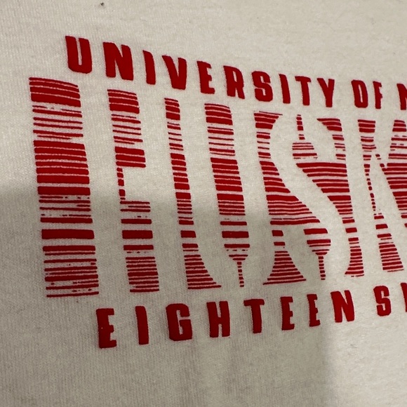 District White Nebraska Huskers Women's V-Neck Tee - Picture 3 of 13